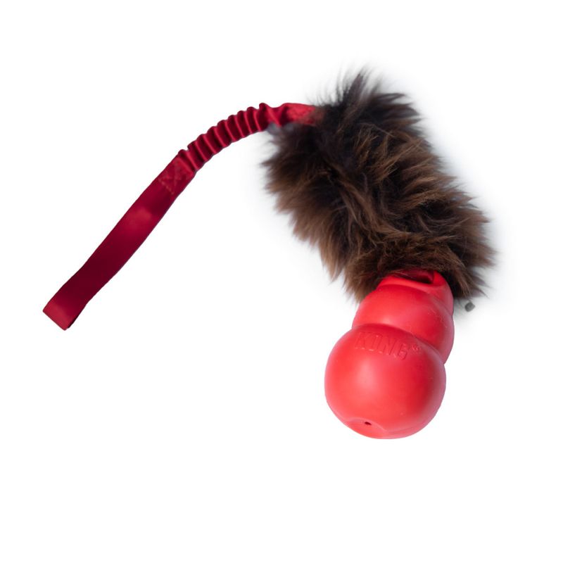 Doggie-Zen Kampleke med strikk, saueskinn og kong bounzer