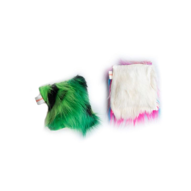 Doggie-Zen Knitrepute med kanin- og fuskepels